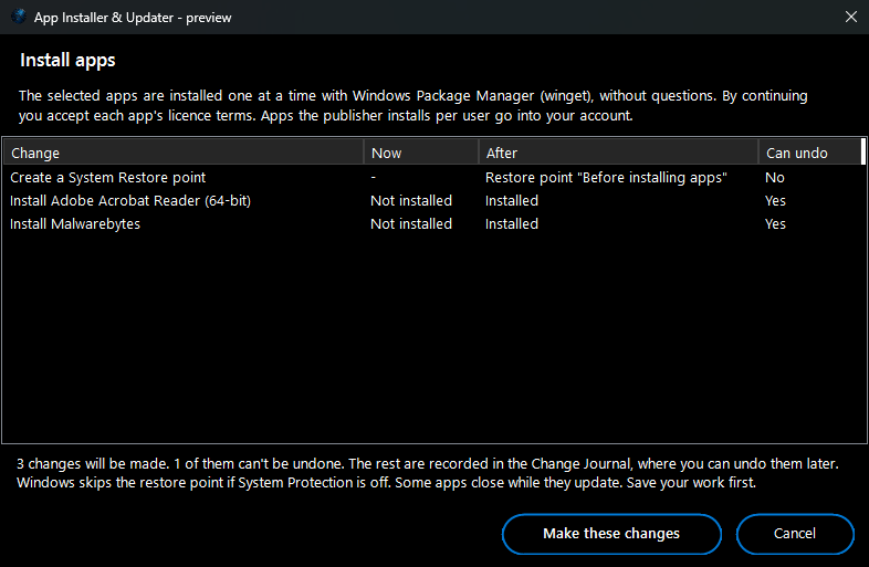App Installer & Updater - preview before installing