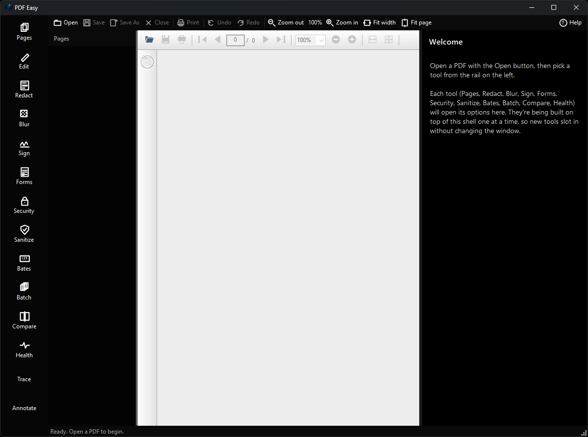 FW Admin Tech Tool Pro - PDF Easy main window